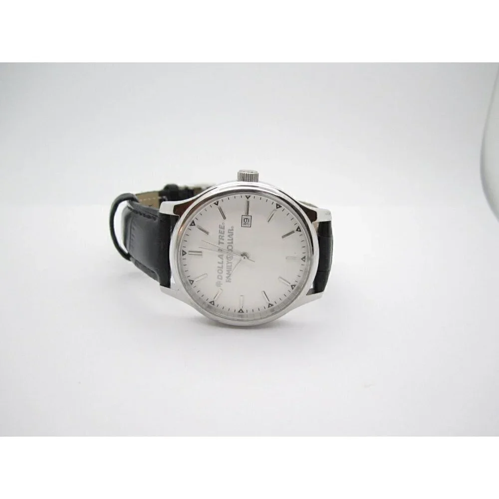 Men's Dollar Tree Family Dollar Quartz WR Analog 41mm Dial Round Watch (E127)